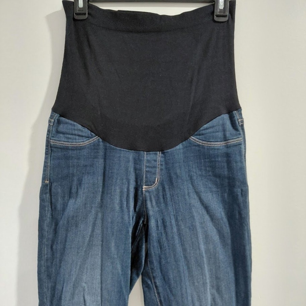 NYDJ Maternity Ami Skinny Legging Jeans Dark Wash Over-the-Belly Size 6 MAER1771 - Picture 9 of 12
